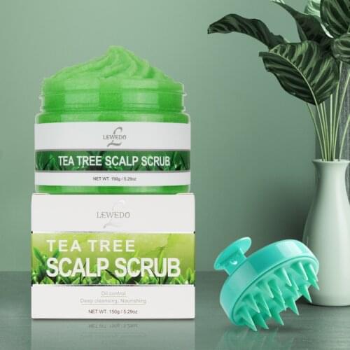 LEWEDO Scalp Cleansing Set Reduce Dandruff Nourishing Exfoliating Hair Scalp Scrubs Washing Comb Shower Massage Brush Bath SPA