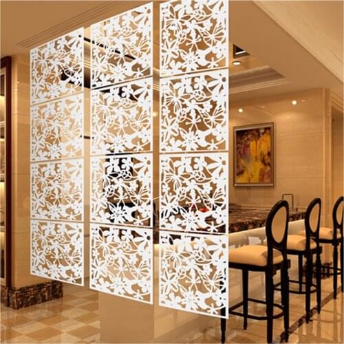 Home Decoration Fashion 8 Pieces Butterfly Bird Flower Hanging Screen Partition Partition Panel Room Curtain Home WhiteBlackRed