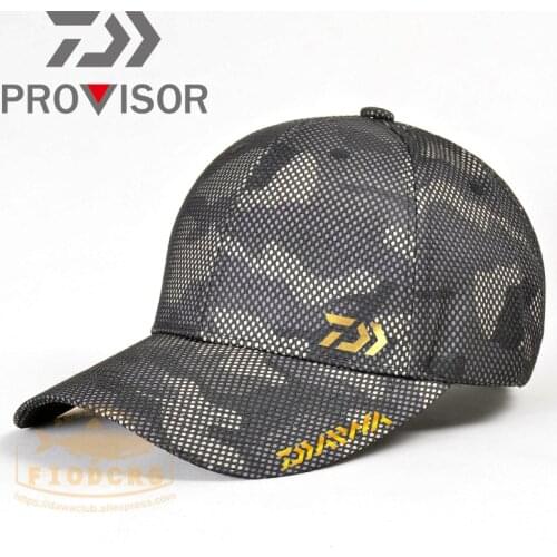 2022 Men Fishing Daiwa Camouflage Outdoor Baseball Cap Mens Tactical Camouflage Hat Sports Breathable Caps