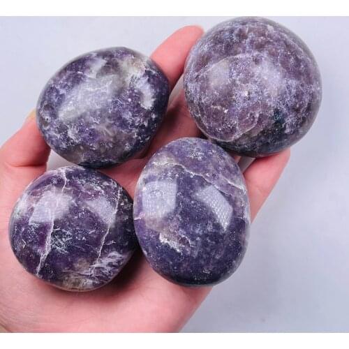Natural Purple Mica Minerals Raw Lepidolite polished Specimens For Healing Decoration