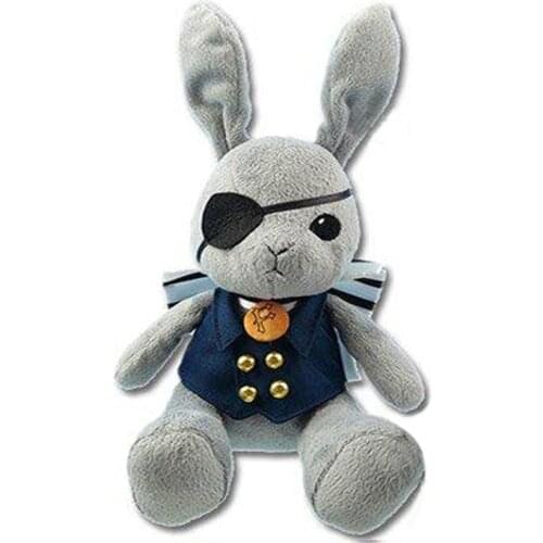 New Japan Anime Black Butler Ciel Kuroshitsuji Book of Circus Sebastian Bitter Rabbit Plush Stuffed Cosplay Toy Doll 30cm