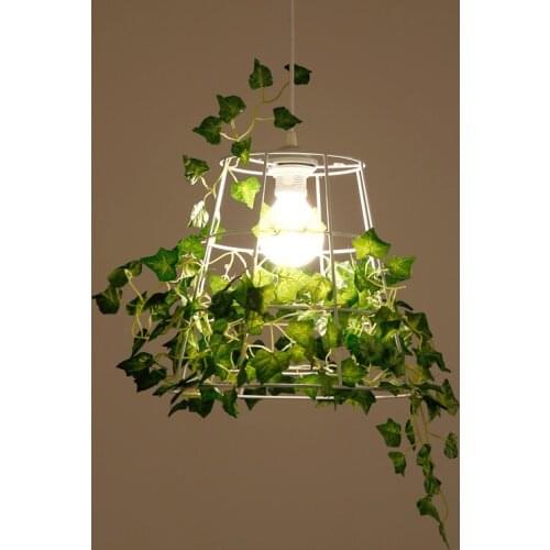 Cage plant chandelier dining-room sitting room bedroom balcony garden flower shop American, wrought iron chandelier