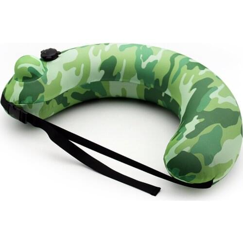 Portable Swim Ring Semi-circular Waterproof Camouflage Thickened Inflatable Pillow For Kids Adults Swimming Beginner Impart