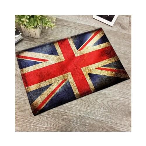 Various National flag printed flannel carpet rug doormat non slip floor mat home decor bath room rug carpet
