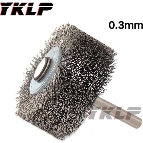 2" 50mm Wire Brushes Wheel Stainless Steel Remove Rust Brushes Cleaning Polishing Tool 1/4” Shank for Wood