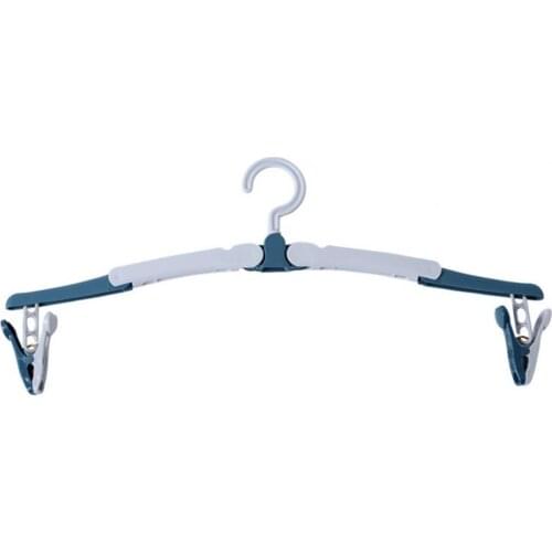 Clothes Hanger Portable Fashion Foldable Prevent Falling 360 Degree Rotary Plastic Durable Household Hook Clothes Hanger