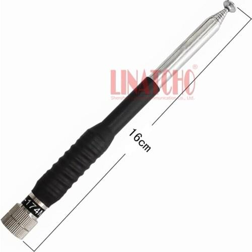 Vhf handheld radio telescopic antenna mast, bottom spring 136-174mhz vhf antenna types, sma male connector