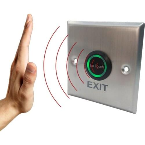 IP68 Waterproof Metal Contacless No Touch Infrared Door Access Control Exit Button