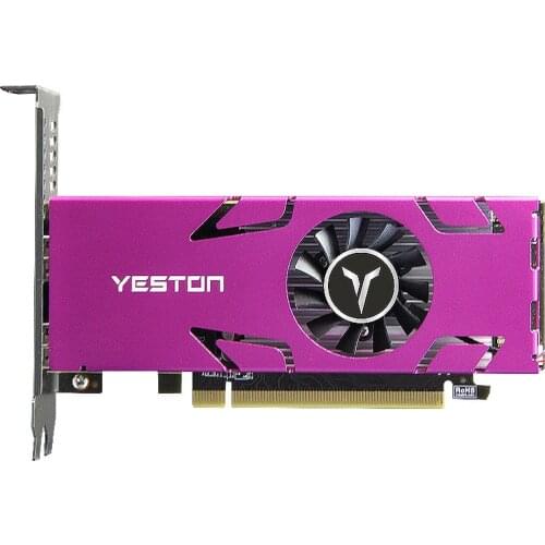 Yeston RX550 4G 4HDMI 1071/6000MHz 4G/128Bit/GDDR5 VGA + HDMI + DVI-D PCI-Express 3.0X8 Game Four-Screen image Card