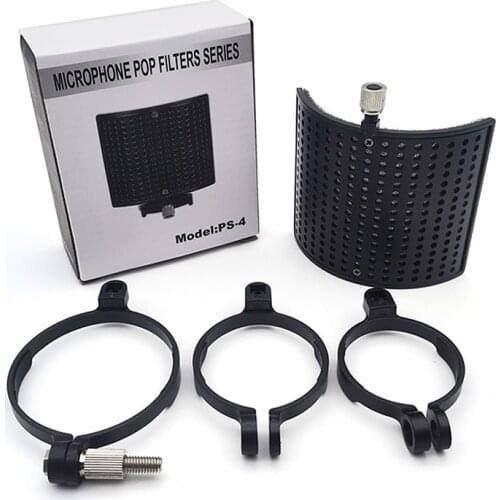 Mic Filter Screen Protective Recording Microphone Pop Filter Shield Protective Cover Case Portable Audio Player Accessories