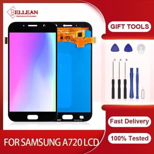 Catteny 1Pcs A7 2017 LCD For Samsung Galaxy A720 Display A720F Touch Screen Panel Digitizer Assembly With Tools