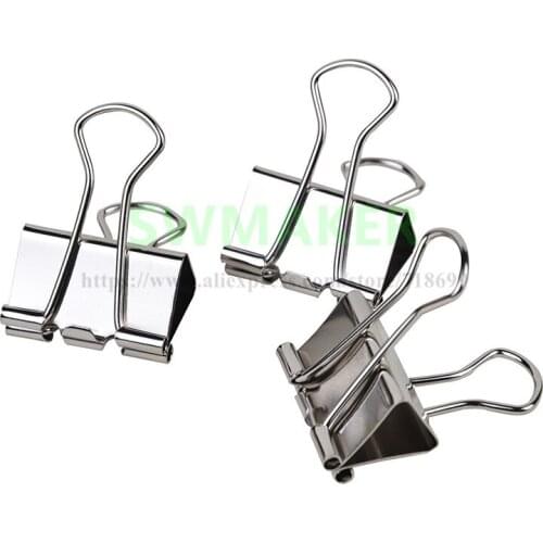 19mm/25mm/32mm Luxury silver color Clips for Heatbeds Foldback Bulldog Glass Bed Clip for DIY Reprap 3D Printer