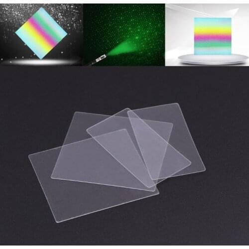 2021 New 36x38mm Nano Engraving PET Trasmission Diffraction Grating Ultra Precision