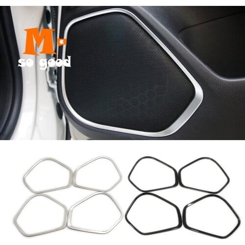 For Honda Jazz Fit accessories 2014-17 18 2019 Car Inner door Speaker Audio Loudspeaker Sound horn cover trim Car styling 4pcs