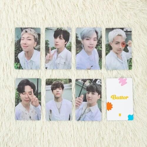 KPOP Bangtan Boys BUTTER Album Mini Photocard Memebers Paper Lomo Cards Posters Premium Photos Fan Collection Wholesale V Rm