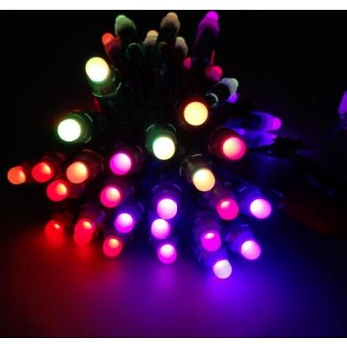 Free shipping WS2811 RGB LED Module IP68 Waterproof DC5V or DC12V Full Color LED Pixel Module String Point Lights