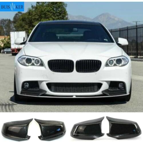 Black Mirror Covers Fit for Bmw 5 Series F10/F11/F18 Pre-Lci 11-13 Mirror Caps Replacement Side Mirror Caps Rear Door Wing Rear
