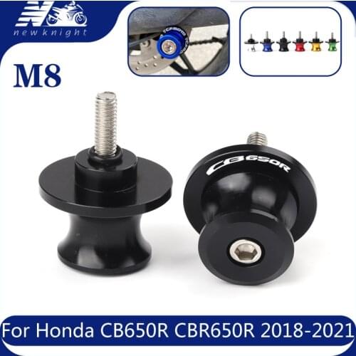 For Honda CB 650R CBR 650R CB650R CBR650R 2018-2021 2020 2019 Motorcycle Accessories 2pcs M8 Swingarm Spools Slider Stand Screws