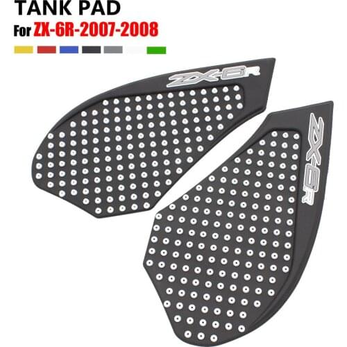 For Kawasaki ZX-6R 2007-2008 Motorcycle Tank Traction Pad Side Gas Knee Grip Protector Anti Slip Sticker