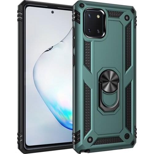For Samsung Galaxy A71 A81 A91 A51 A01 A21 Note 10 Lite Magnetic Ring Holder Stand Shockproof Bumper phone Cover For S10 Lite