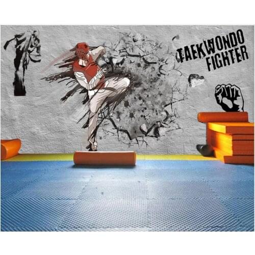Photo wallpaper 3d on the wall custom mural Taekwondo gym boxing martial arts gym decor living room Wallpaper for walls in rolls