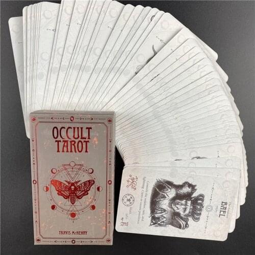 Occult Tarot Cards English Versoin Board Game Deck Tarot Cards Fate Divination Family Party Playing Table Game Cards