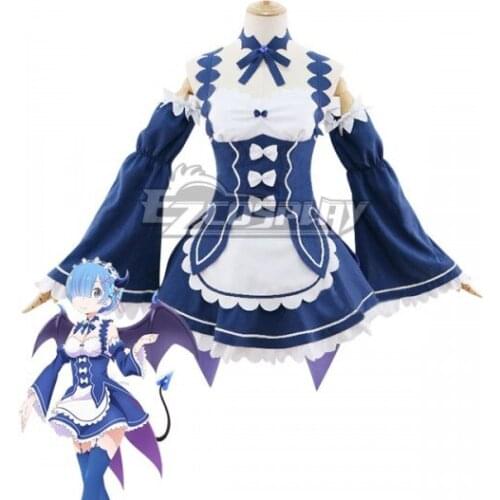 Re: Life In A Different World From Zero Rem Little Devil Girls Party Dress Adult Halloween Outfit Dress Cosplay Costume E001