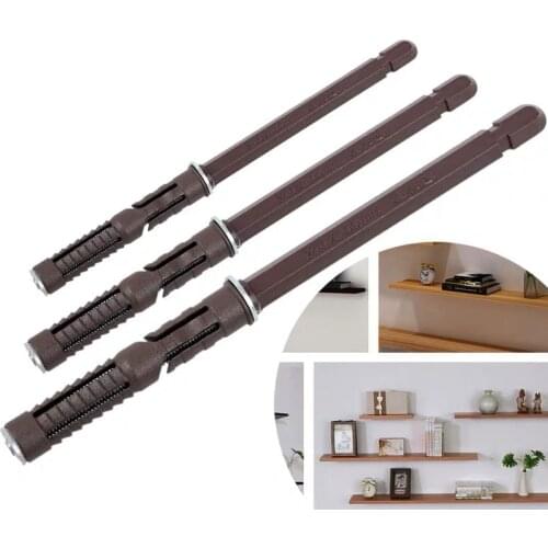 2Pcs Hidden Mount Shelf Brackets Concealed Plank Floating Support Bench Holder Invisible Nails Fixed Bar Wall Mounted Table