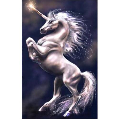 Unicorn Full Square Round DIY Diamond Painting Diamond Embroidery Rhinestone Cross Stitch Kit Home Decoration Mosaic XN889