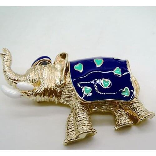 2018 new animal enamel glaze small elephant fashion cute badge badge pin