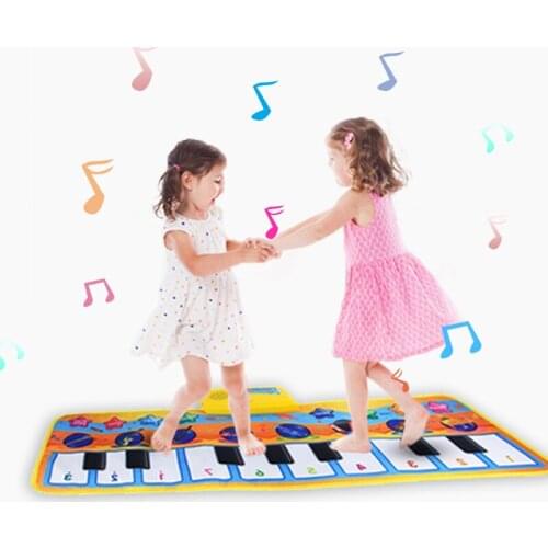 New Funny Kids Musical Play Mat Baby Piano Keyboard Singing Education Musical Instruments Animal Carpet Xmas Gift For Baby Kids