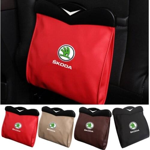 Car Seat Organizer Trash Bag for Skoda Rapid Kodiaq GT Yeti Karoq Octavia 3 Fabia Superb 2 Roomster Kamiq Felicia Kodiak Citigo