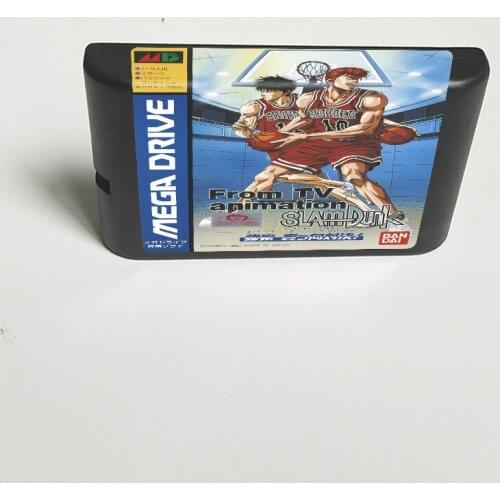 From TV Animation Slamdunk - 16 Bit MD Game Card for Sega Megadrive Genesis Video Game Console Cartridge