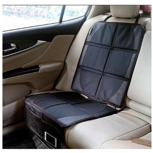 Luxury leather Car Seat Protector Child baby car seat cover Easy Clean Seat Protector Safety Anti Slip Universal Black