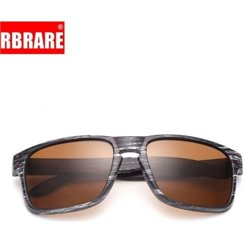 RBRARE Imitation Wood Grain Sunglasses Women/Men Brand Designer Eyewear Unique Wooden Legs Glasses Reflective Oculos De Sol
