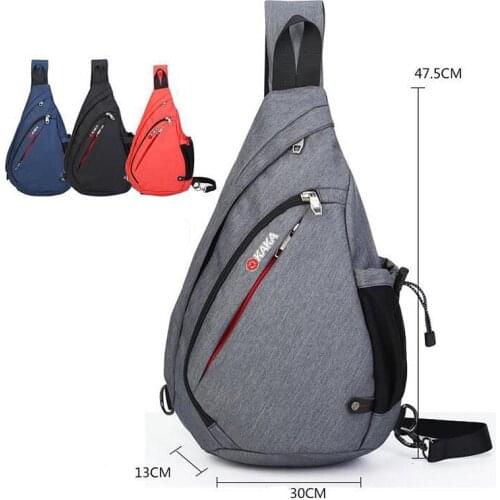 Men Large Capacity Chest Pack Shoulder Messenger Bags Crossbody Bag Sling Triangle Fashion Day Carry Free Shipping Every