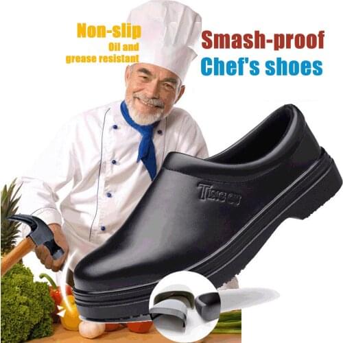 Eva Unisex Slippers Non-slip Waterproof Oil-proof Kitchen Work Cook Shoes For Chef Master Hotel Restaurant Slippers