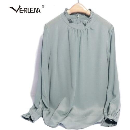 Verlena Stand-up Collar Blouses
