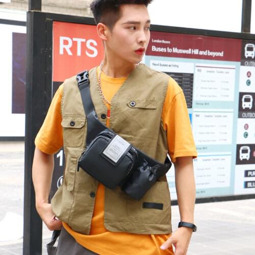 Men Fanny Pack Unisex Waist Bag Chest Packs Leisure Banana Bags Hip Hop Package Street Sport Fashion Waist Pack Crossbody Bag