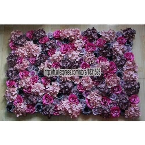 10pcs/lot Artificial hydrangeas roses flower wall wedding backdrop decoration Flower runner wedding Stage decoration TONGFENG