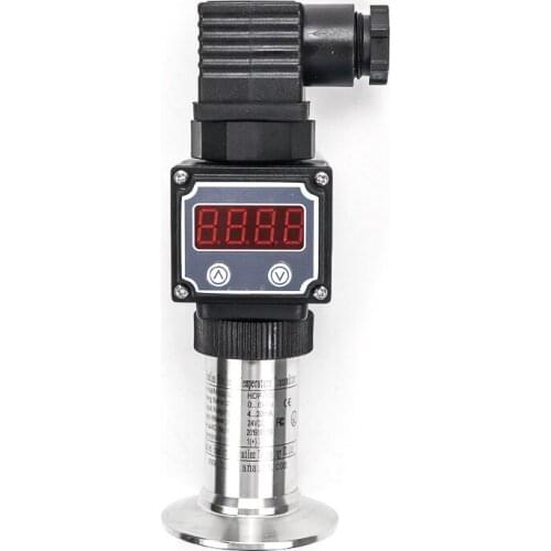 16 bar pressure fuel oil transducer waterproof 300 bar hydraulic 316l sst sea water LED sanitary flat film pressure sensor