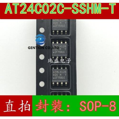 20PCS AT24C02C-SSHM-T SOIC-8 AT24C02AT24C02 lettering 02CM in stock 100% new and original