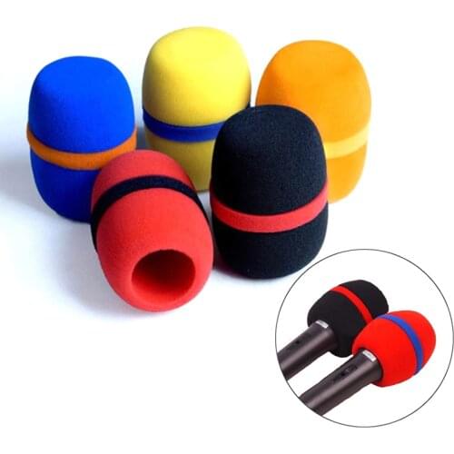 5Pcs Good Quality Microphone Sponge Foam Cover For Microphone Sponge Filter Wind Shield