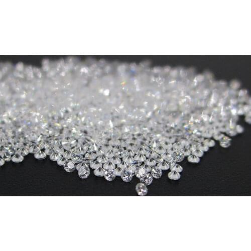 50pcs/Bag AAA+ Size 2.1mm 2.25mm,2.3mm Clear Crystal Cubic Zircon Stone 2.1-3.0mm Round Cut Loose CZ Zirconia
