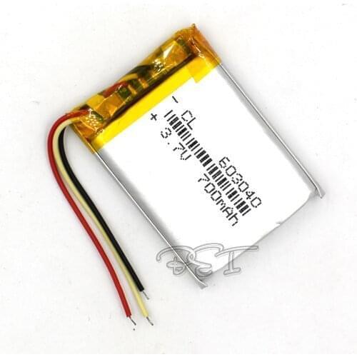 3.7V 603040 800mAh Rechargeable 3Wire Li-polymer Lithium Lipo Li-ion Cell Battery For Tablet Digital Set PSP MP5 GPS Bluetooth