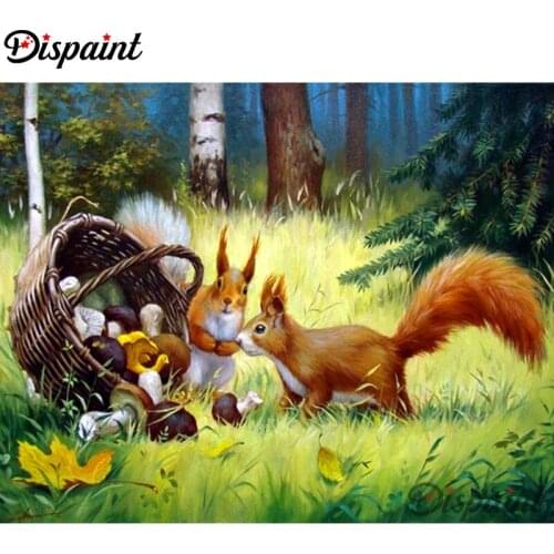 Dispaint Full Square/Round Drill 5D DIY Diamond Painting "Animal rabbit" Embroidery Cross Stitch 3D Home Decor Gift A10127