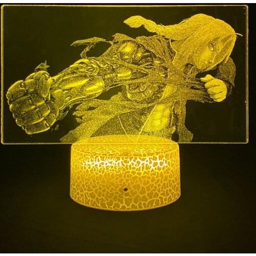 Anime Fullmetal Alchemist LED Lamp Edward Elric Figure Touch Sensor Night Light Led for Room Decorative 3d Desk Lamp Manga Gifts