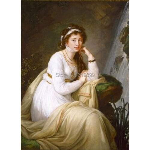 Anna-ivanovna-tolstaya by Louise Elisabeth Vigee Le Brun,oil painting reproduction on linen canvas,museum quality ,100% handmade