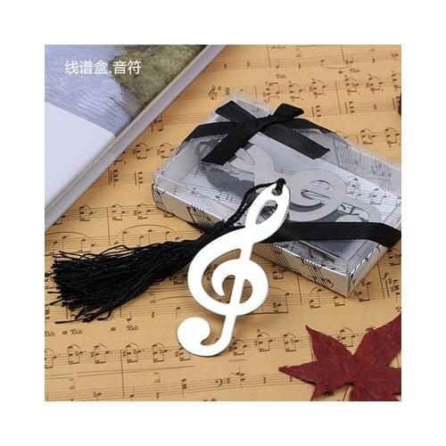 Fast shipping 200 pcs/lot Music Note Alloy Bookmark