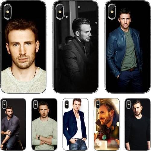 Sexy-USA-Man-Chris-Evans-Captain-America For Samsung Galaxy S10E S20 FE Note 10 20 Edge Lite Plus Ultra Alpha Core Prime Cover